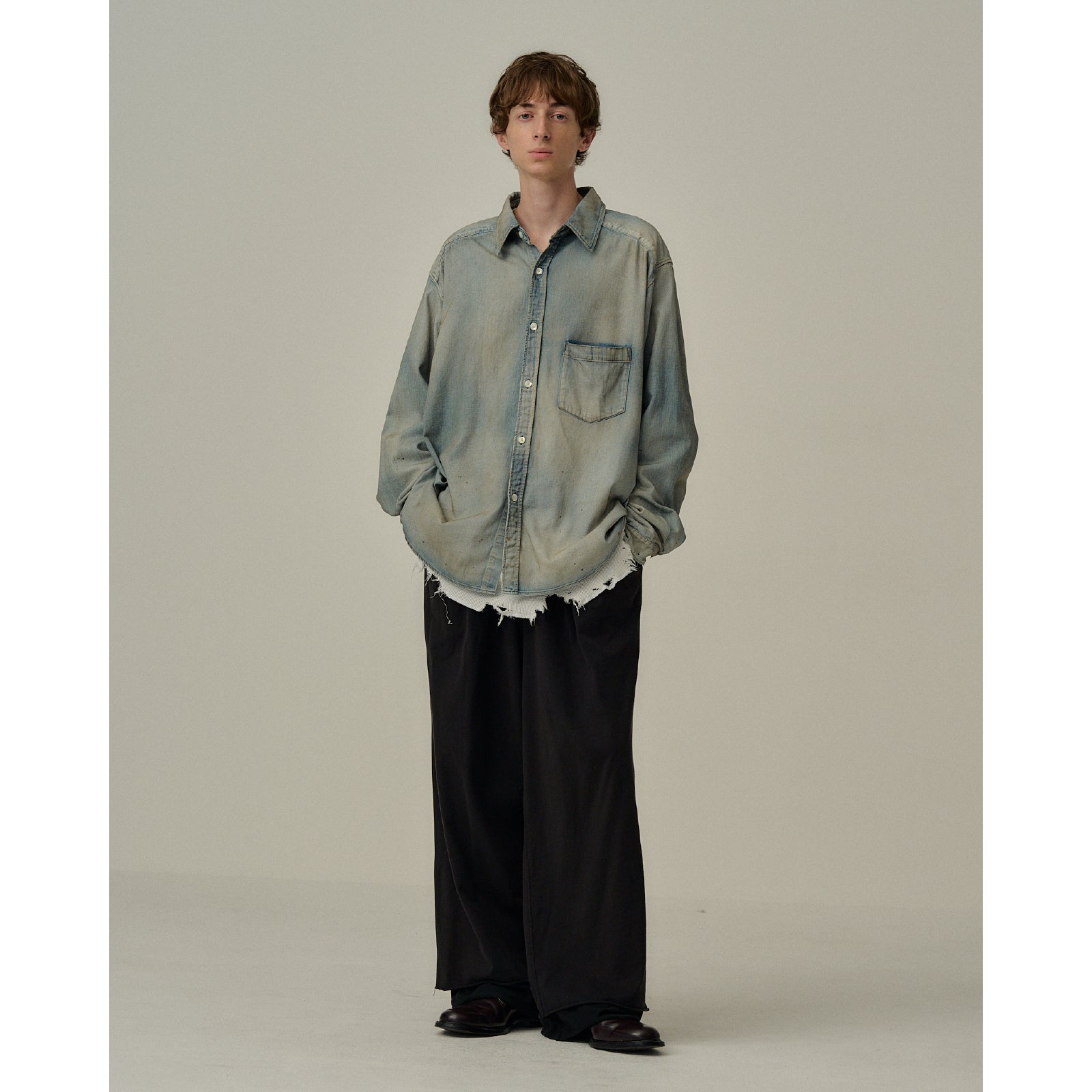 DRAPE WIDE EASY CUT SLACKS