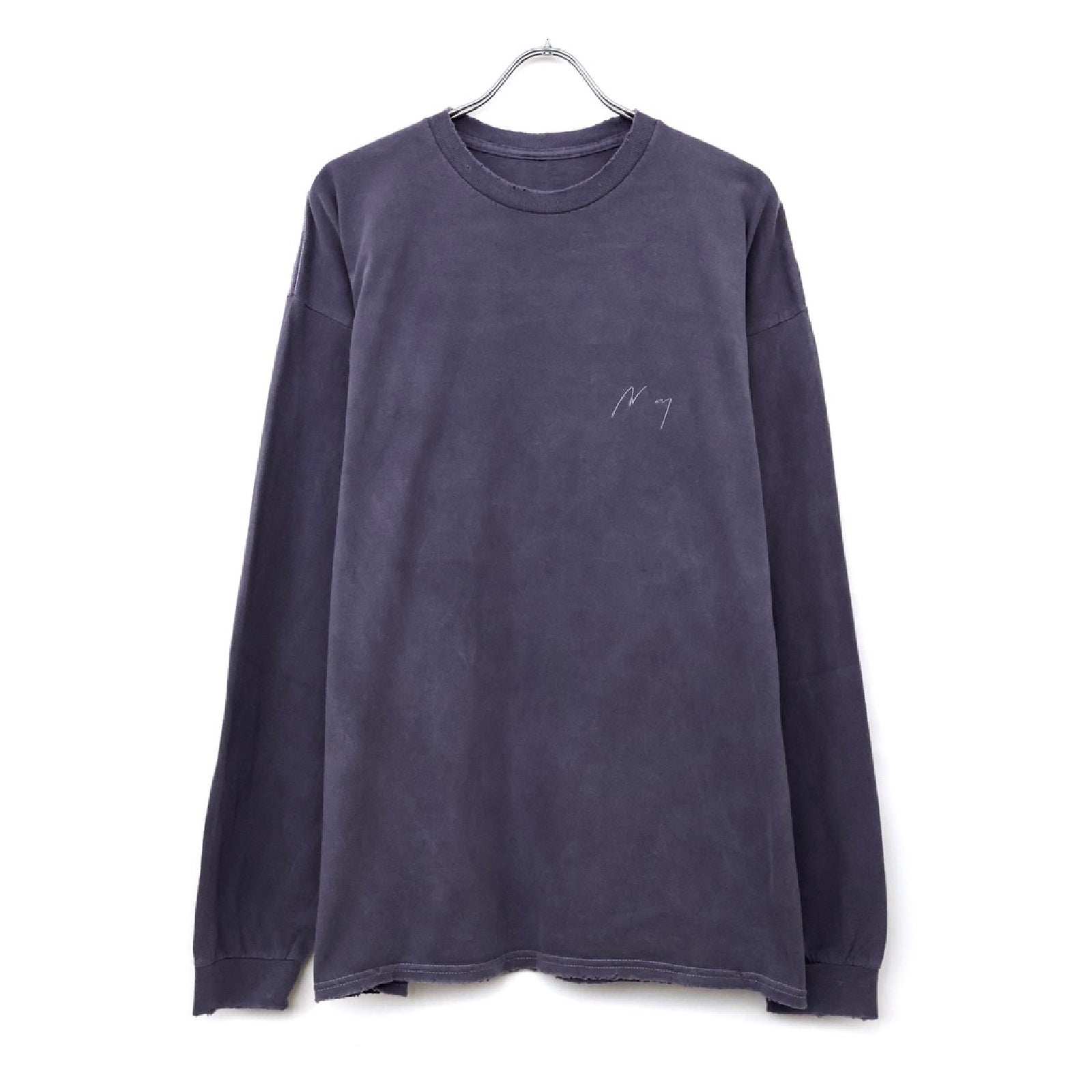 EMBROIDERY DYED LS T-SHIRT