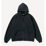 Vintage Zip Sweat Hoodie BLACK
