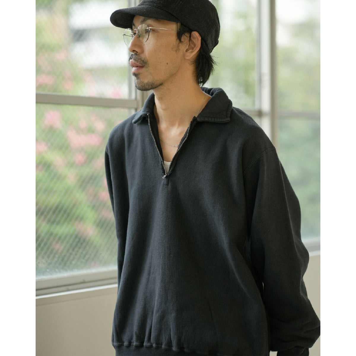 Vintage Half Zip Sweatshirt