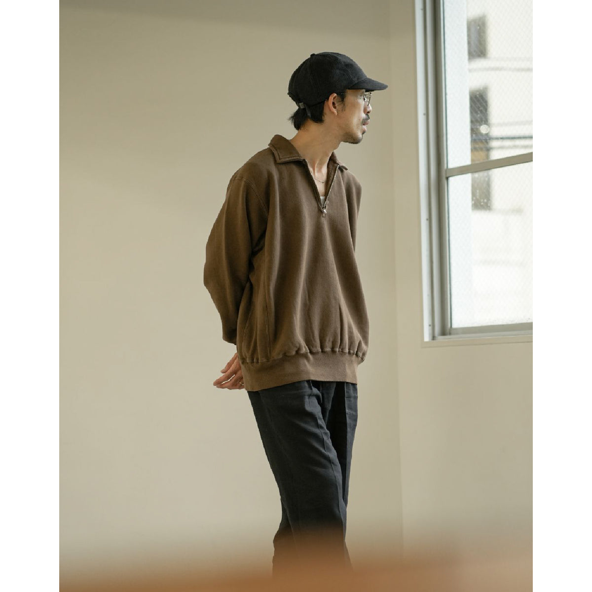 Vintage Half Zip Sweatshirt