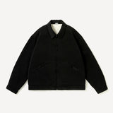 Washed Silk Rayon Gabardine Jacket BLACK