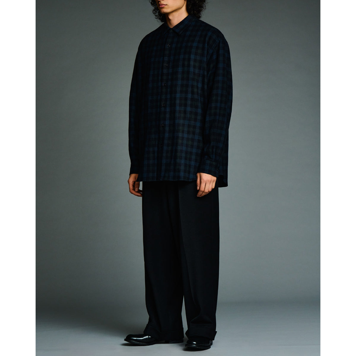 Wool Regular Collar Shirt