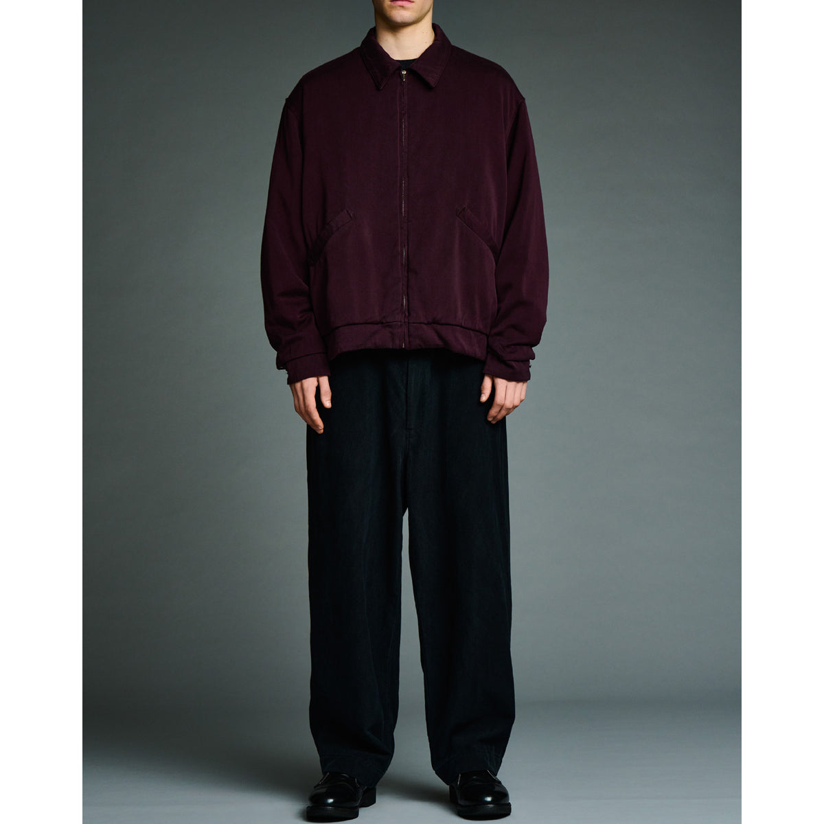 Washed Silk Rayon Gabardine Jacket