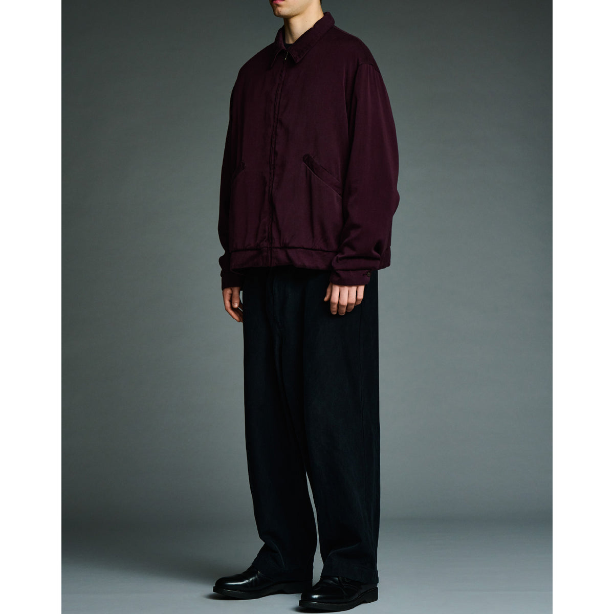 Washed Silk Rayon Gabardine Jacket