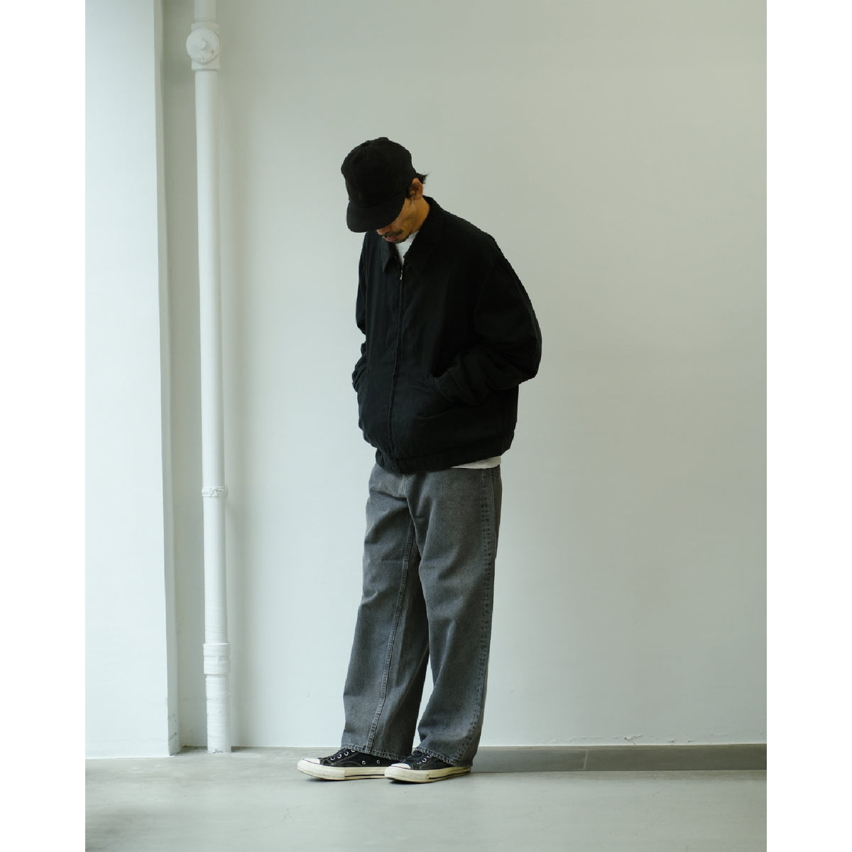 Washed Silk Rayon Gabardine Jacket