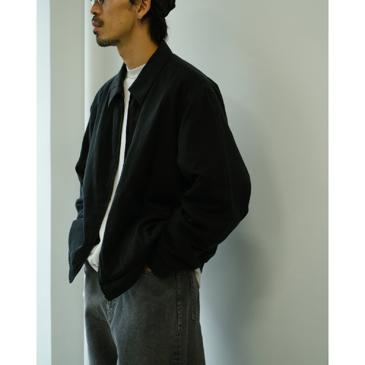 Washed Silk Rayon Gabardine Jacket