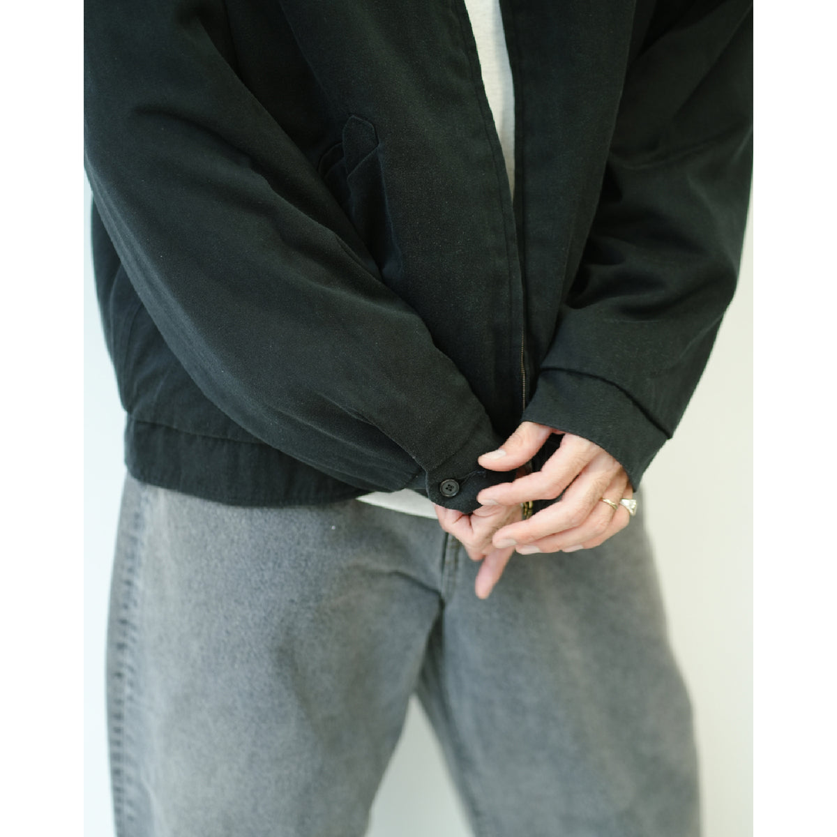 Washed Silk Rayon Gabardine Jacket