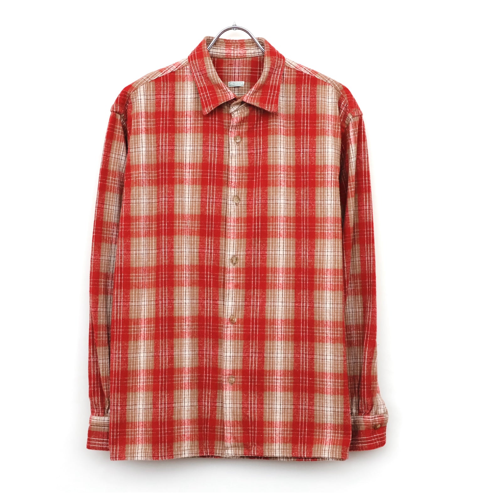 Vintage Cotton Silk Nep Twill Check Shirt