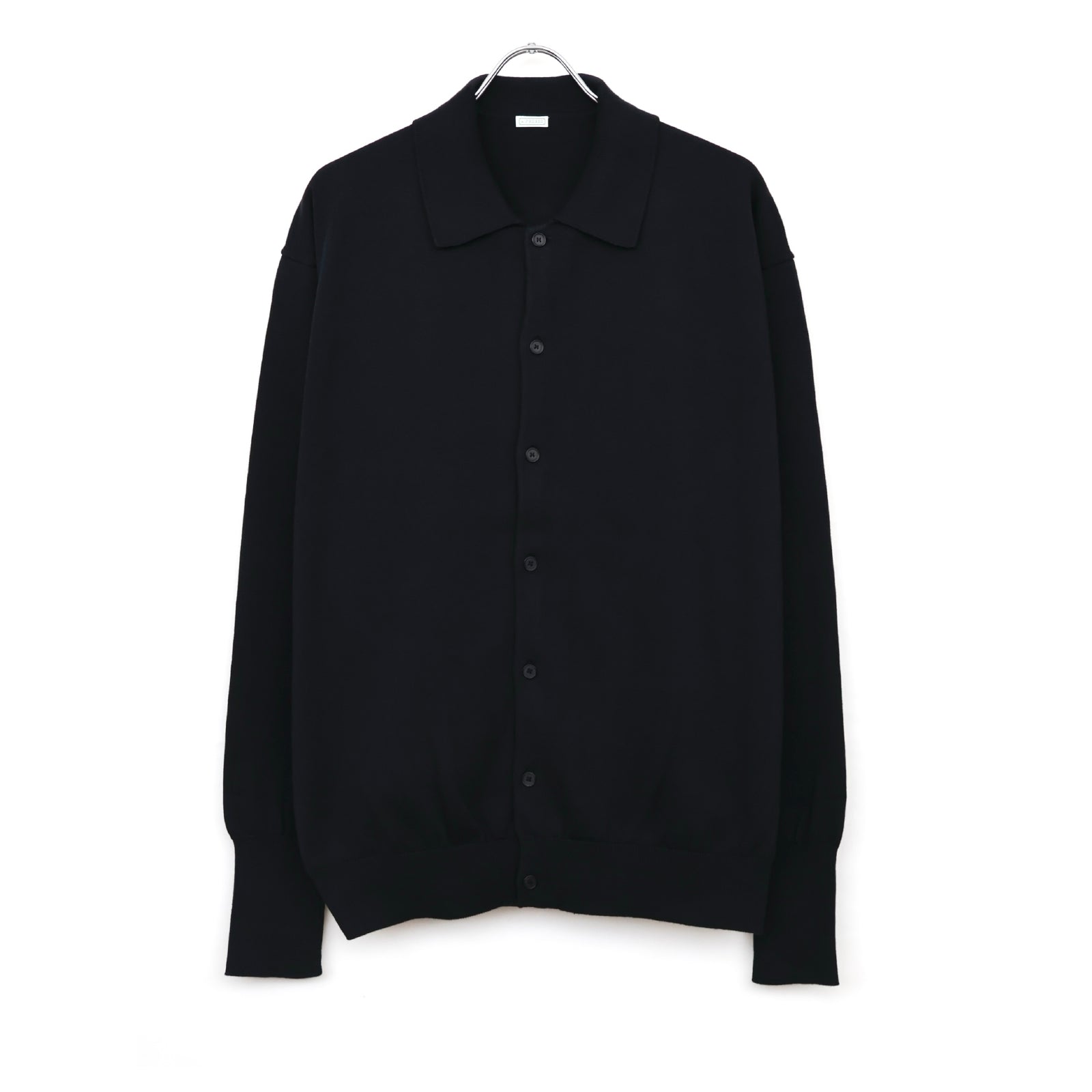 Cotton Knit Polo Collar Cardigan - ref. / Web Store