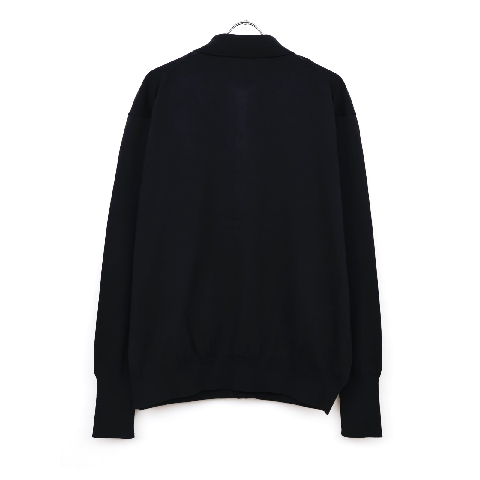 Cotton Knit Polo Collar Cardigan - ref. / Web Store