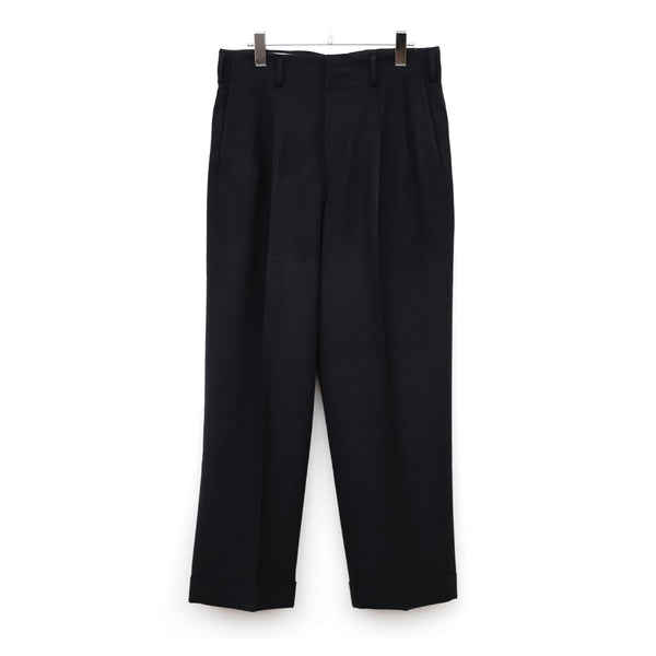 Wool Wide Tapered Trousers - ref. / Web Store