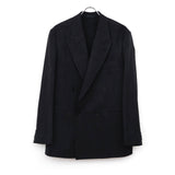 Wool Double Breasted Jacket CHARCOAL