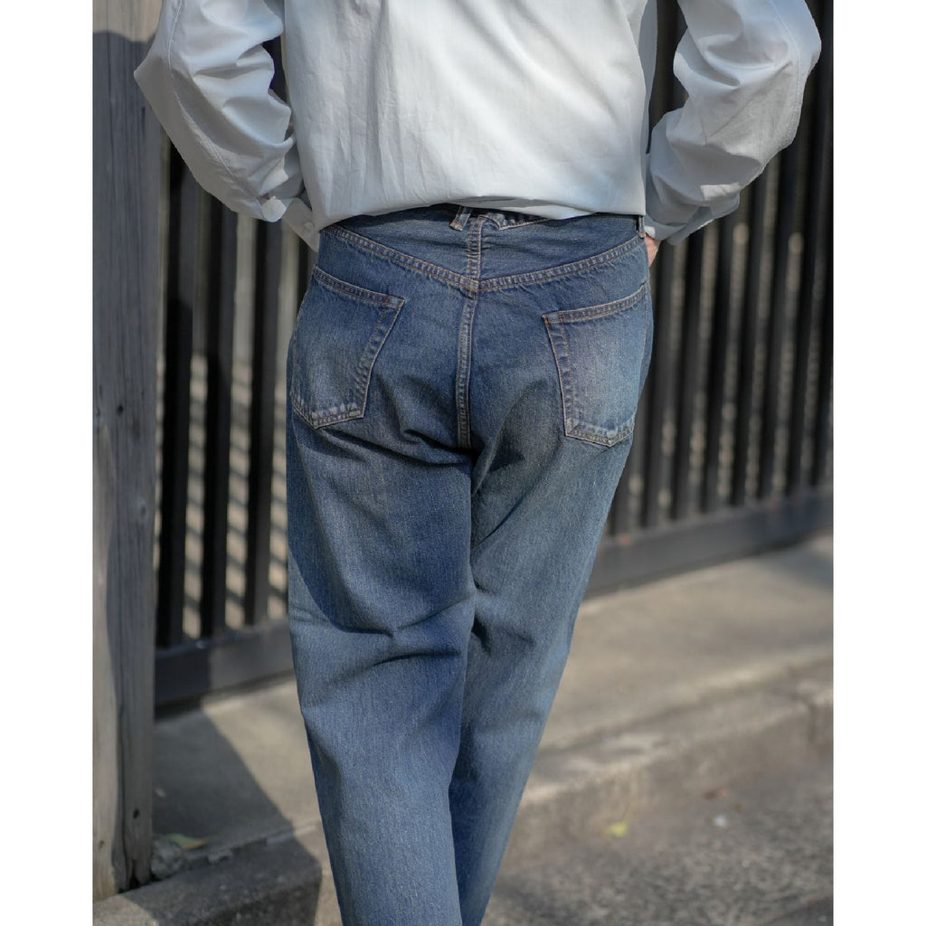 Washed Denim Wide Pants - ref. / Web Store
