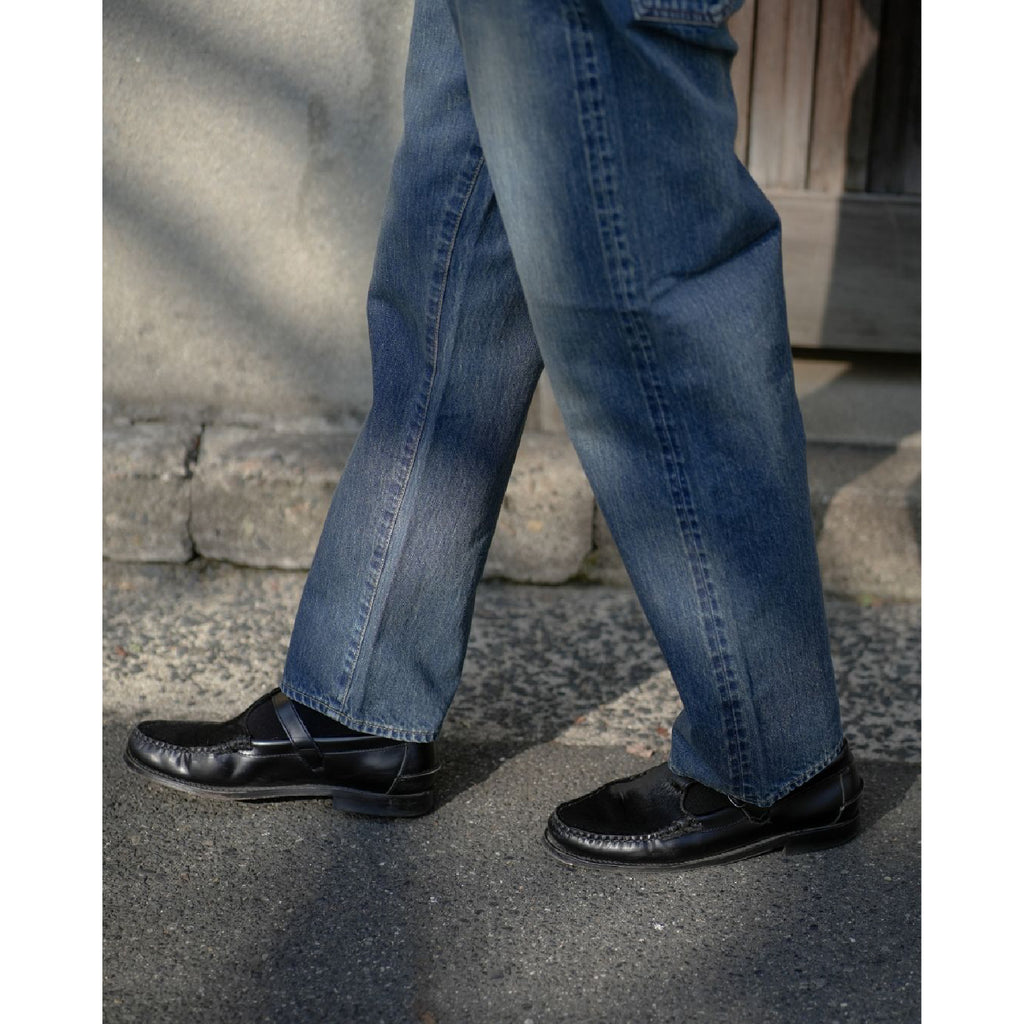 Washed Denim Wide Pants - ref. / Web Store