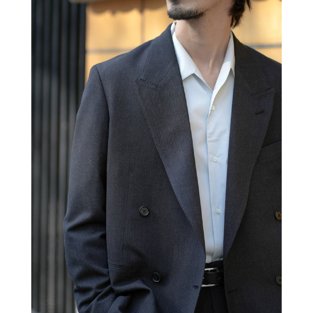 Wool Double Breasted Jacket - ref. / Web Store