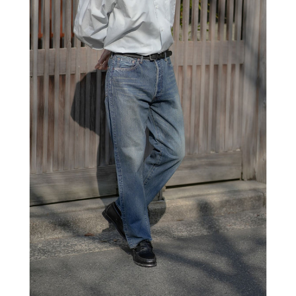 Washed Denim Wide Pants - ref. / Web Store