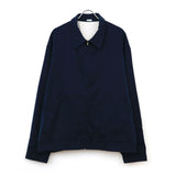 Washed Silk Rayon Gabardine Jacket BLUE