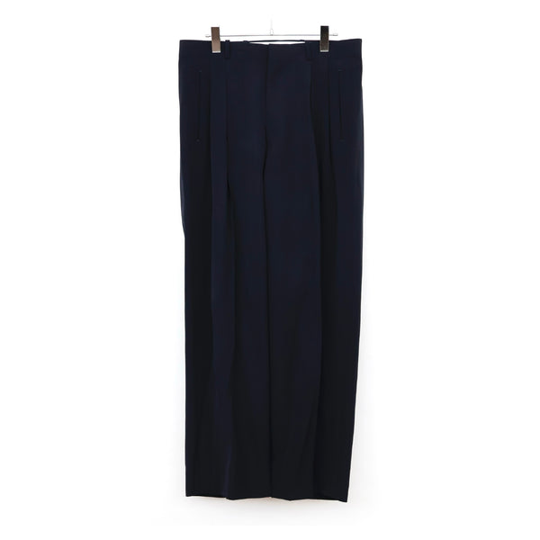 Wool Rayon Wide Trousers