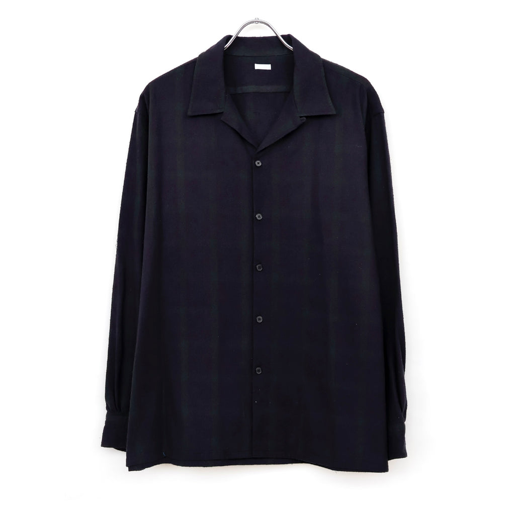 Silk Nep Loop Collar Shirt