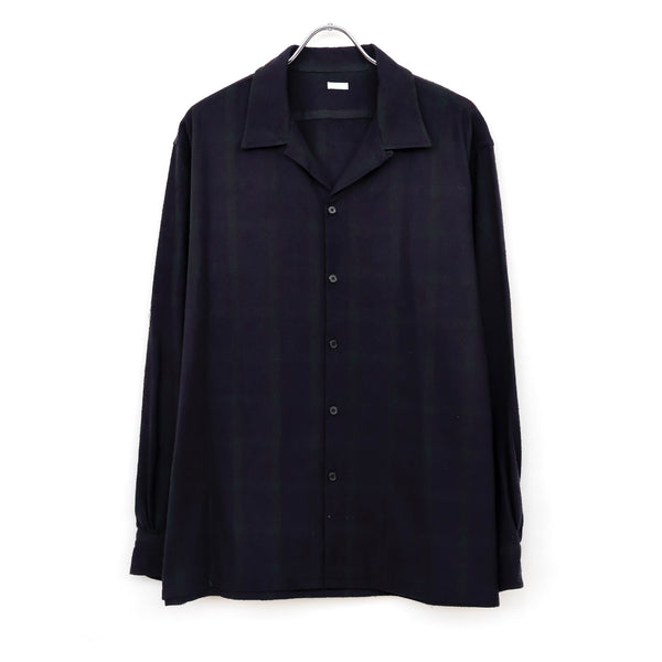 Silk Nep Loop Collar Shirt