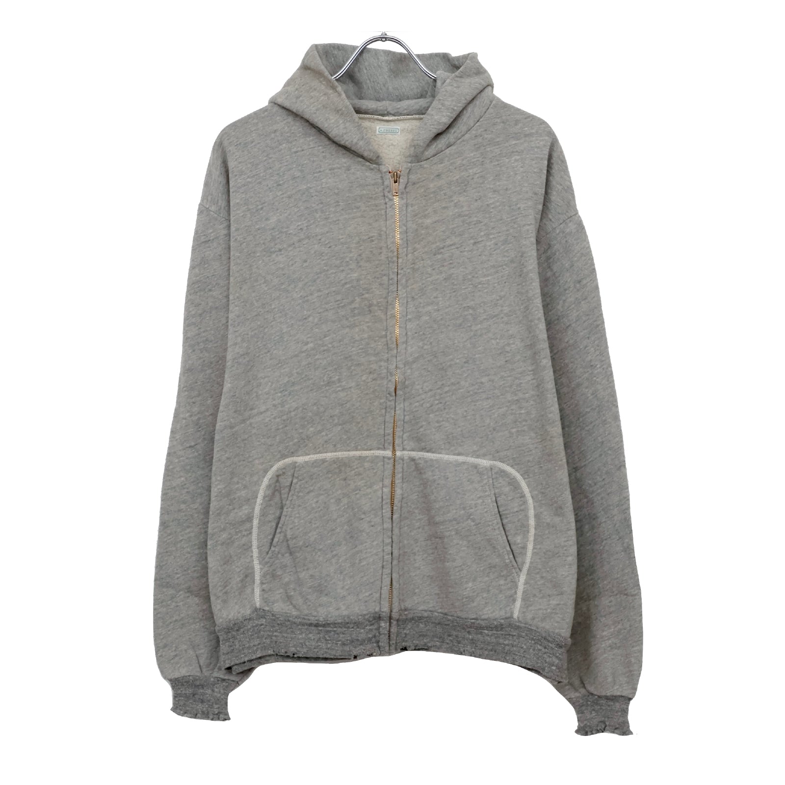 Vintage Light Weight Zip Sweat Hoodie