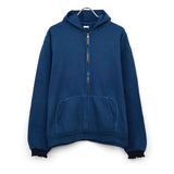 Vintage Light Weight Zip Sweat Hoodie BLUE