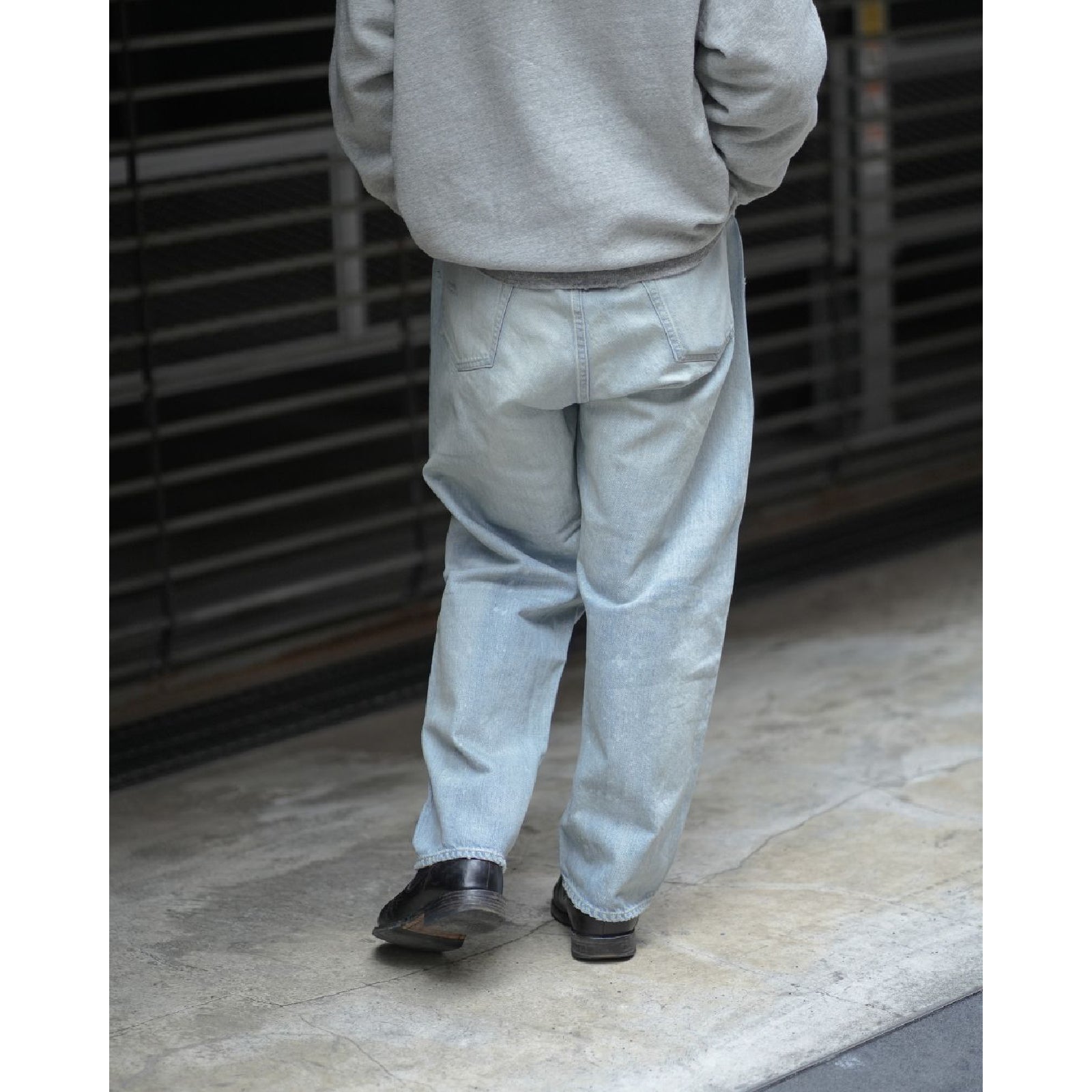 No.37 Washed Wide Denim Pants