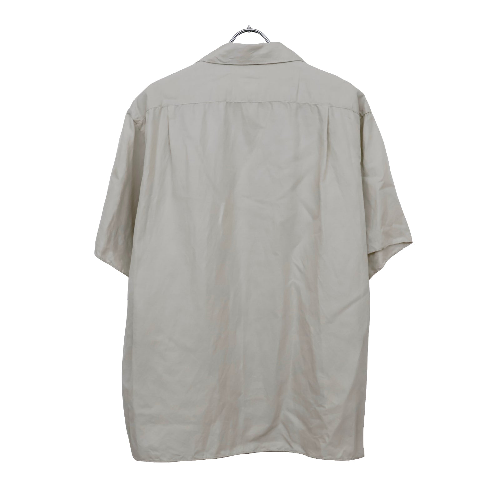 Vintage Silk Linen S/S Open Collar Shirt | ref. / Web Store