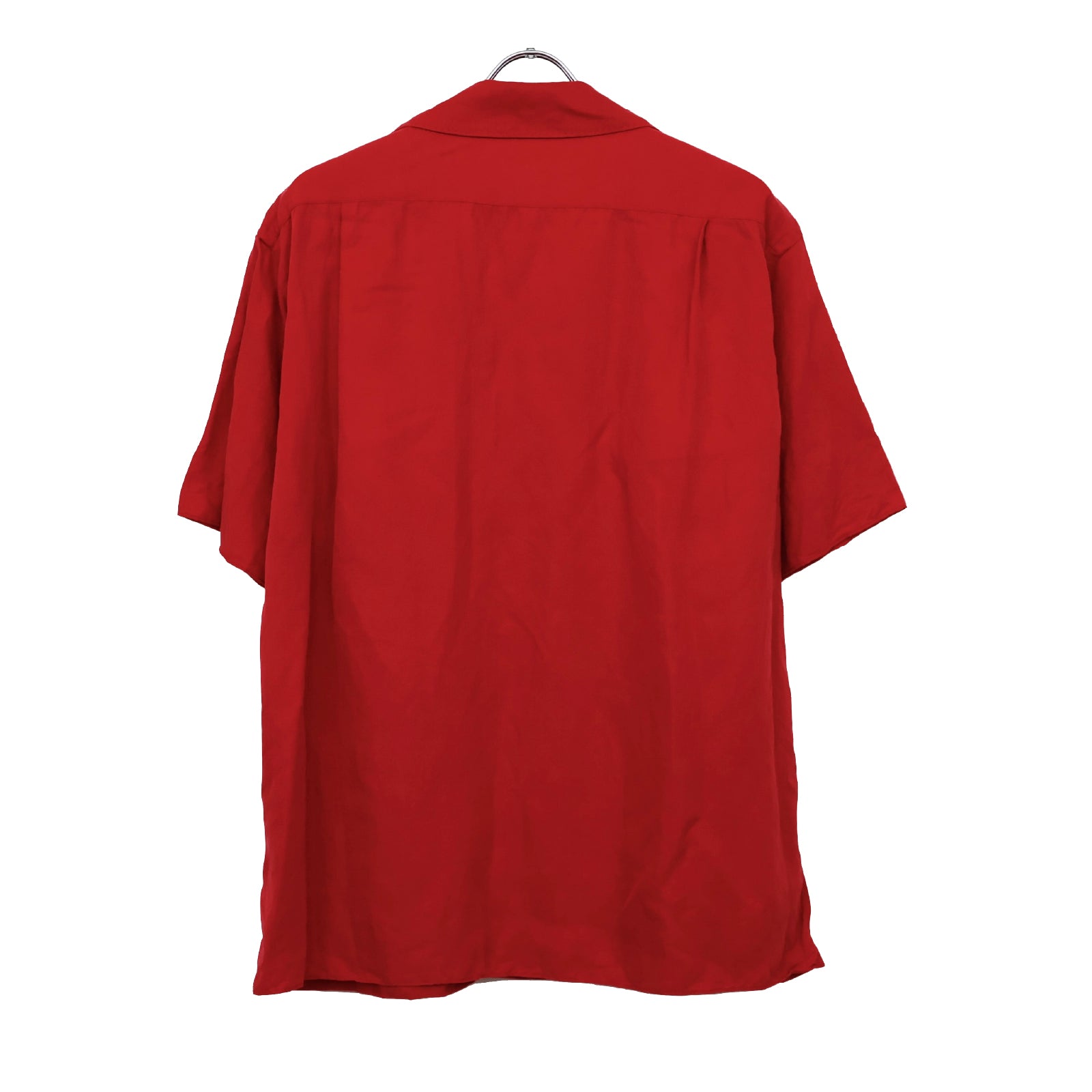 Vintage Silk Linen S/S Open Collar Shirt | ref. / Web Store