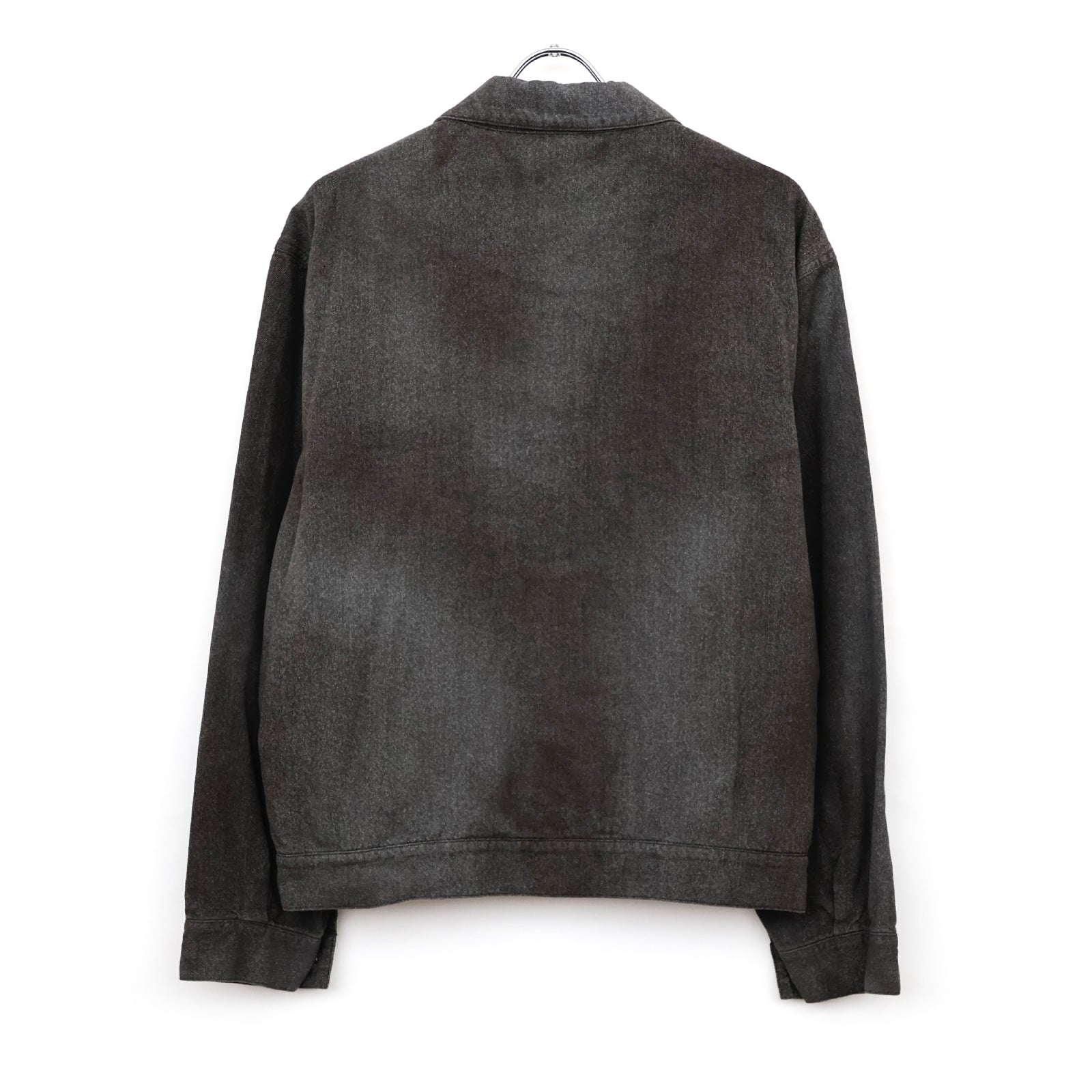 Vintage Black Chambray Work Jacket