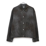 Vintage Black Chambray Work Jacket BLACK