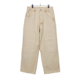 Vintage Silk Hemp Double Knee Pants BEIGE