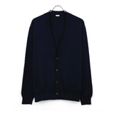 Wool Cotton High Gauge Cardigan NAVY