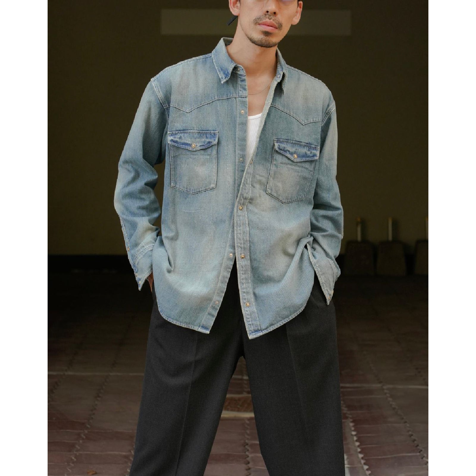 Vintage Western Denim Shirt