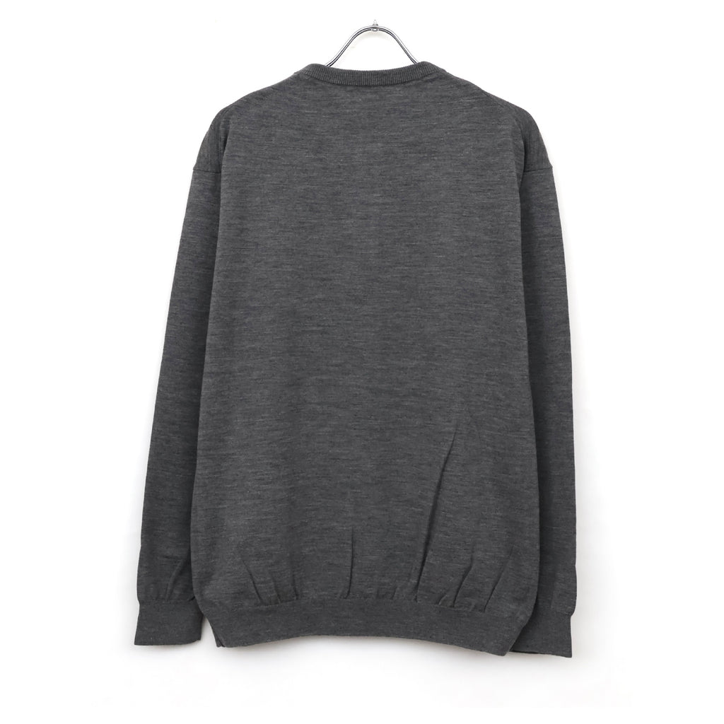 Wool Knit Henley Neck Sweater | ref. / Web Store
