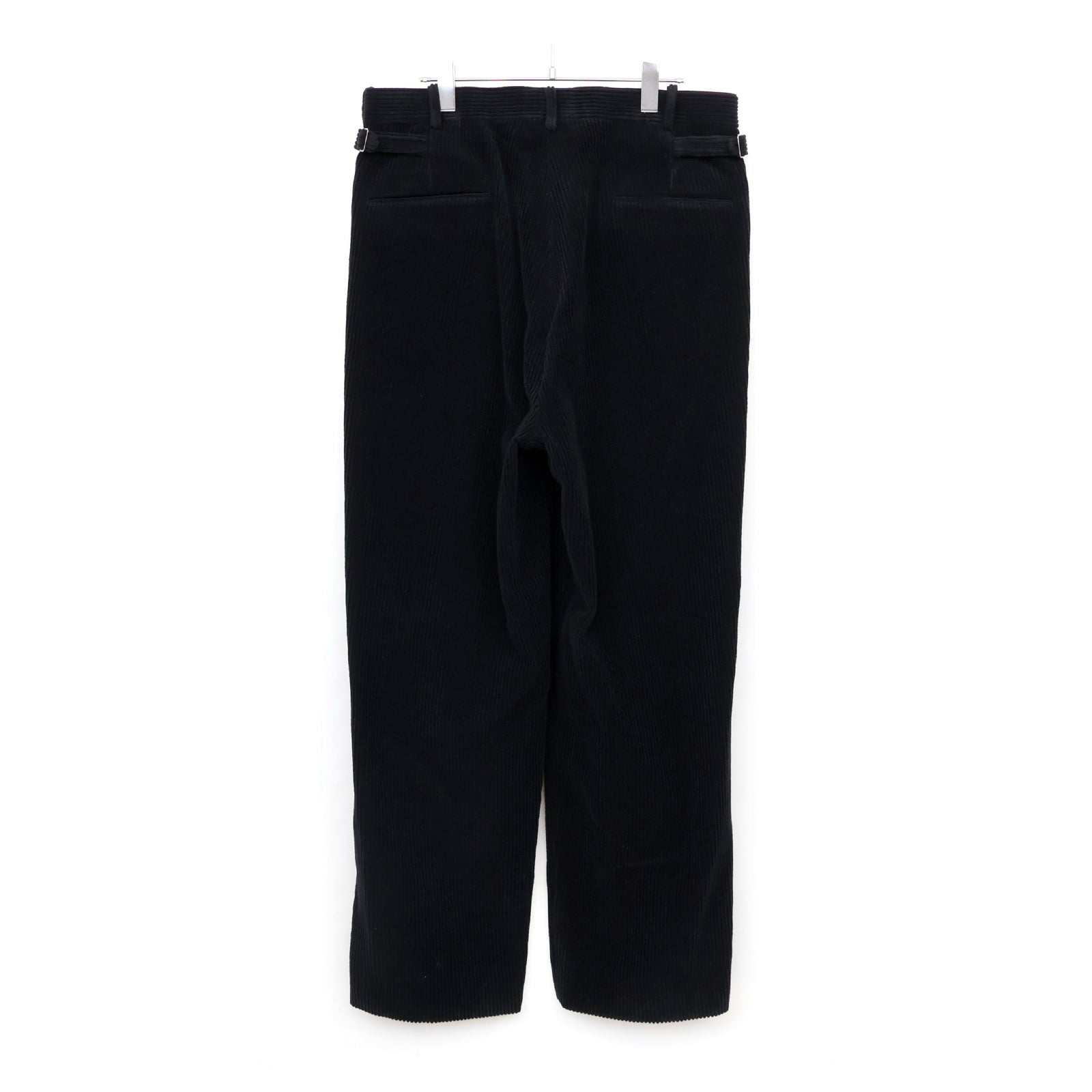 Wool Corduroy Wide Tapered Trousers