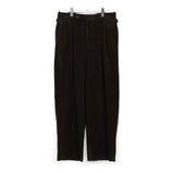 Wool Corduroy Wide Tapered Trousers KHAKI