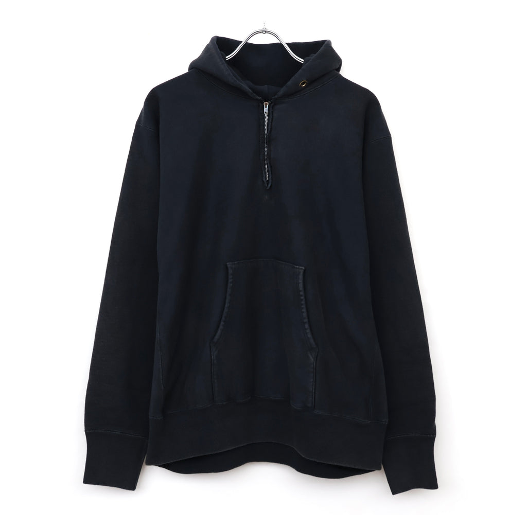 最新発見 deps HALF 新品（Vintage デプス L ブラック BLACK SWEAT ZIP ウェア
