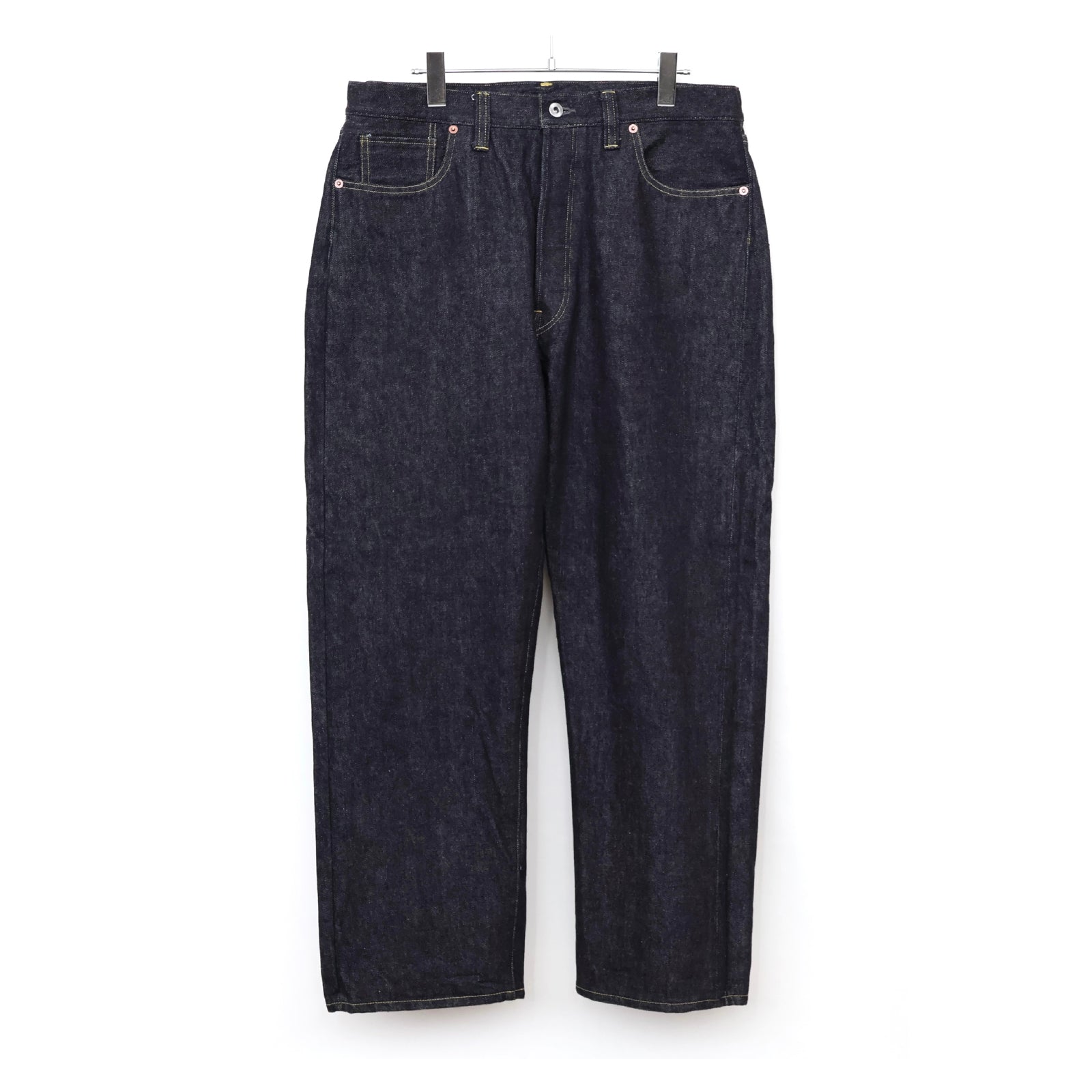 Washed Denim Wide Pants
