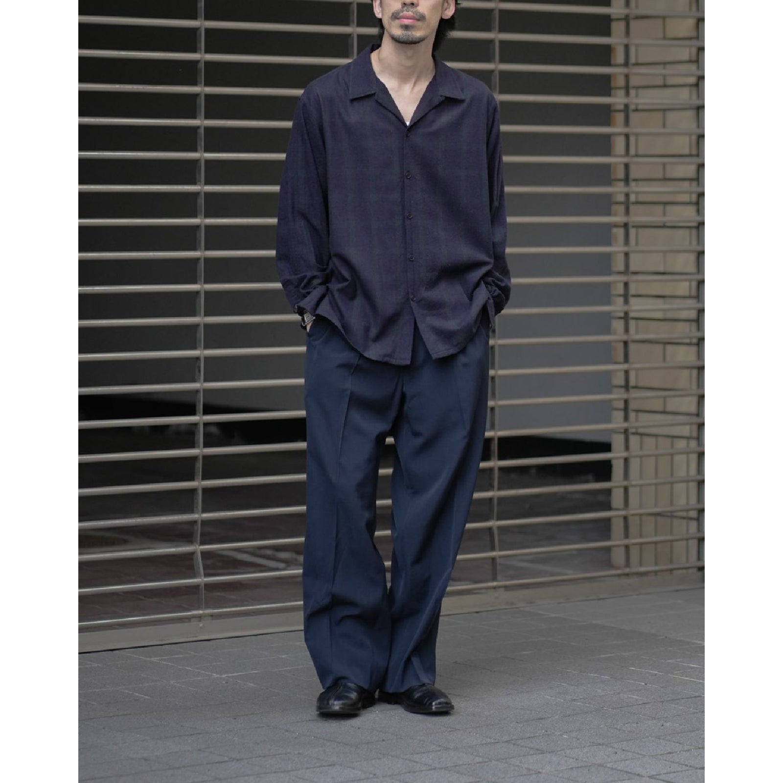 Wool Rayon Wide Trousers | ref. / Web Store