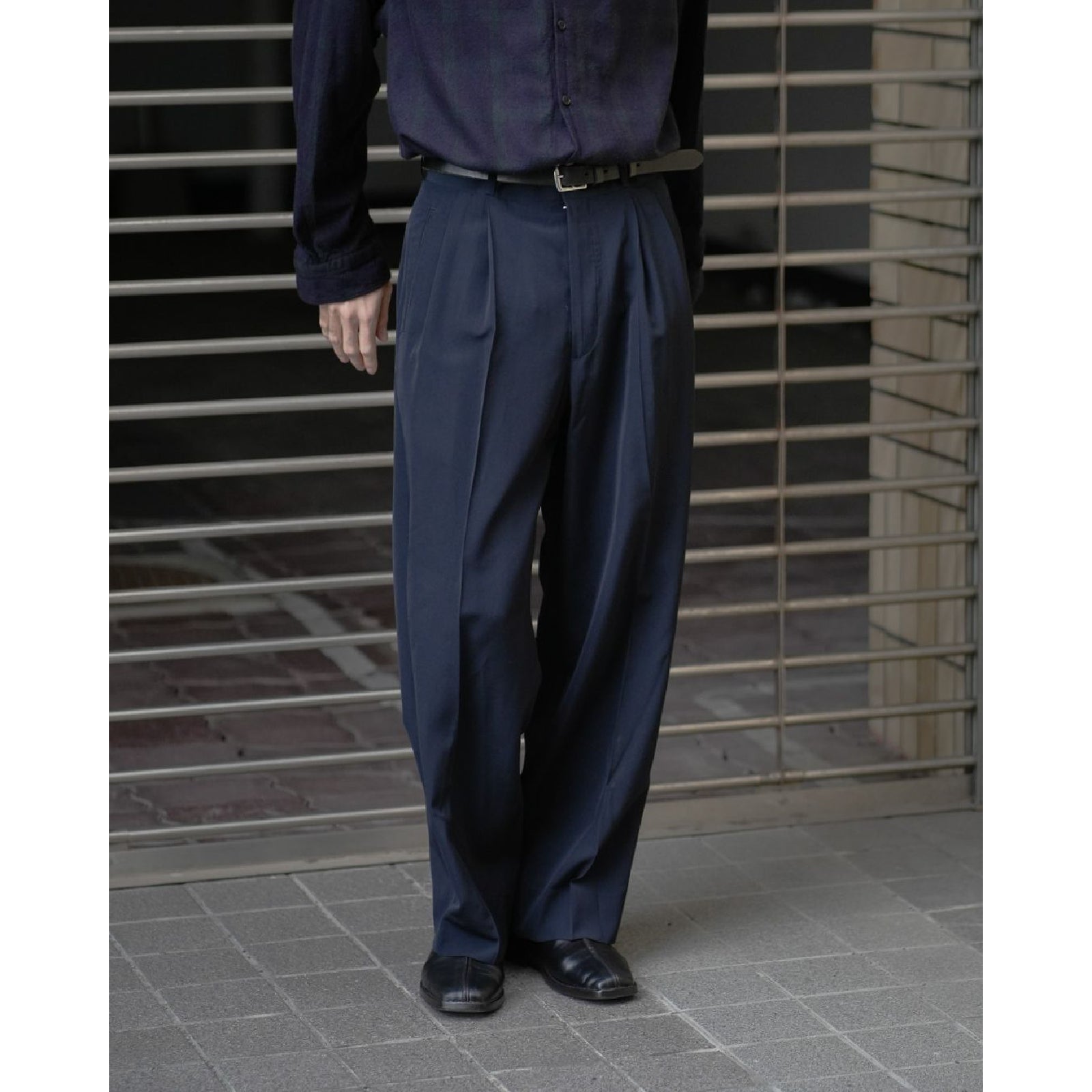 Wool Rayon Wide Trousers | ref. / Web Store