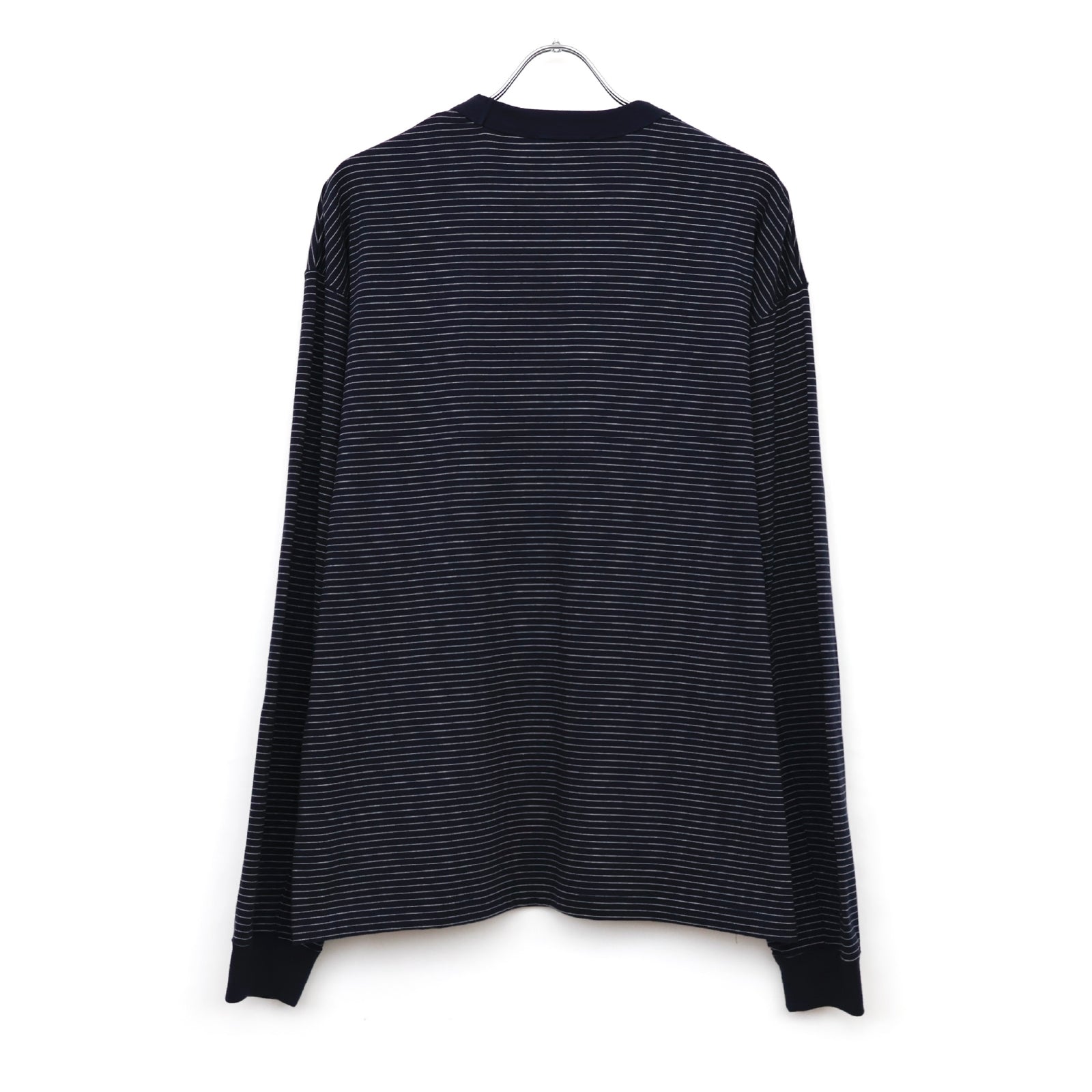 SUVIN DOUBLE JERSEY_BORDER CREWNECK PULLOVER