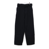ブラックデニム ベルテッドパンツ BLACK