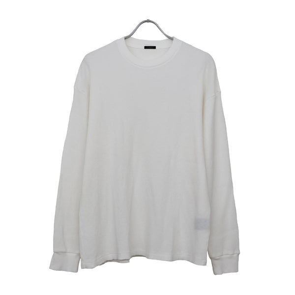 コットンワッフル 長袖Tシャツ