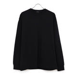 コットンジャージ 長袖Tシャツ BLACK