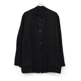 カナパ スタンドカラージャケット BLACK
