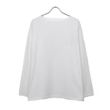 コットンジャージ ボートネック WHITE