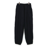 シルクコットン ドローストリングパンツ BLACK