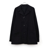 ブラックデニム ワークジャケット BLACK